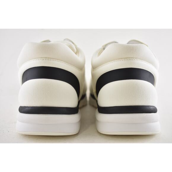 Chanel 20C Men White Black Neoprene CC Logo Low Top Runner Trainer Sneaker 44 11 - Picture 11 of 12